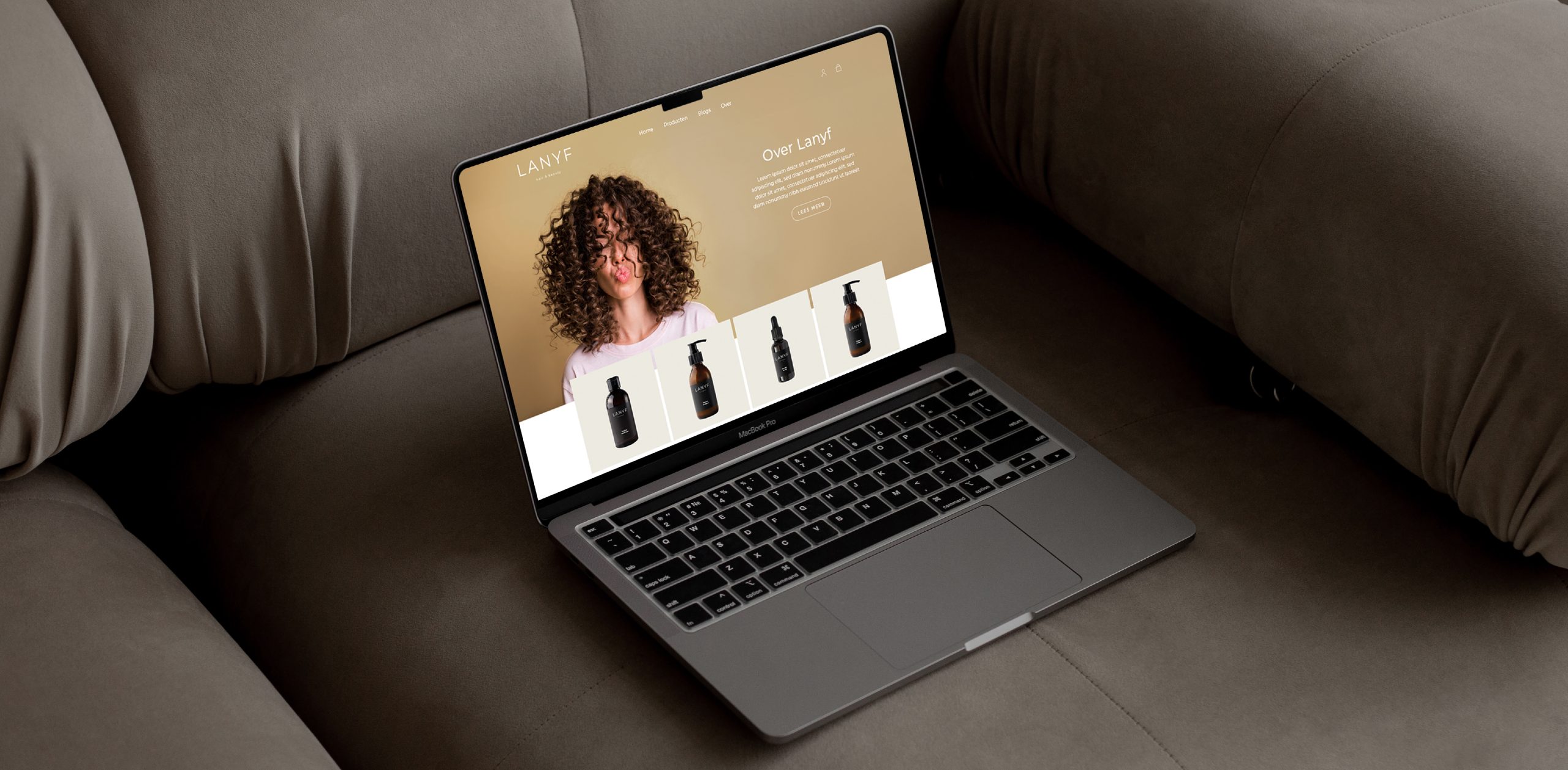 Minimalistisch webdesign Lanyf deSIGN Branding