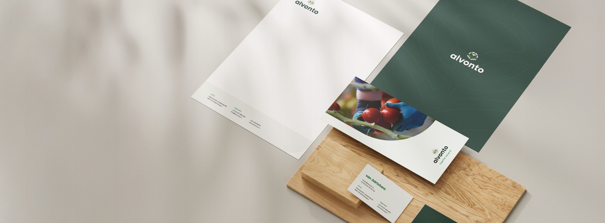 Huisstijl ontwerp agrarische sector Alvonto deSIGN Branding