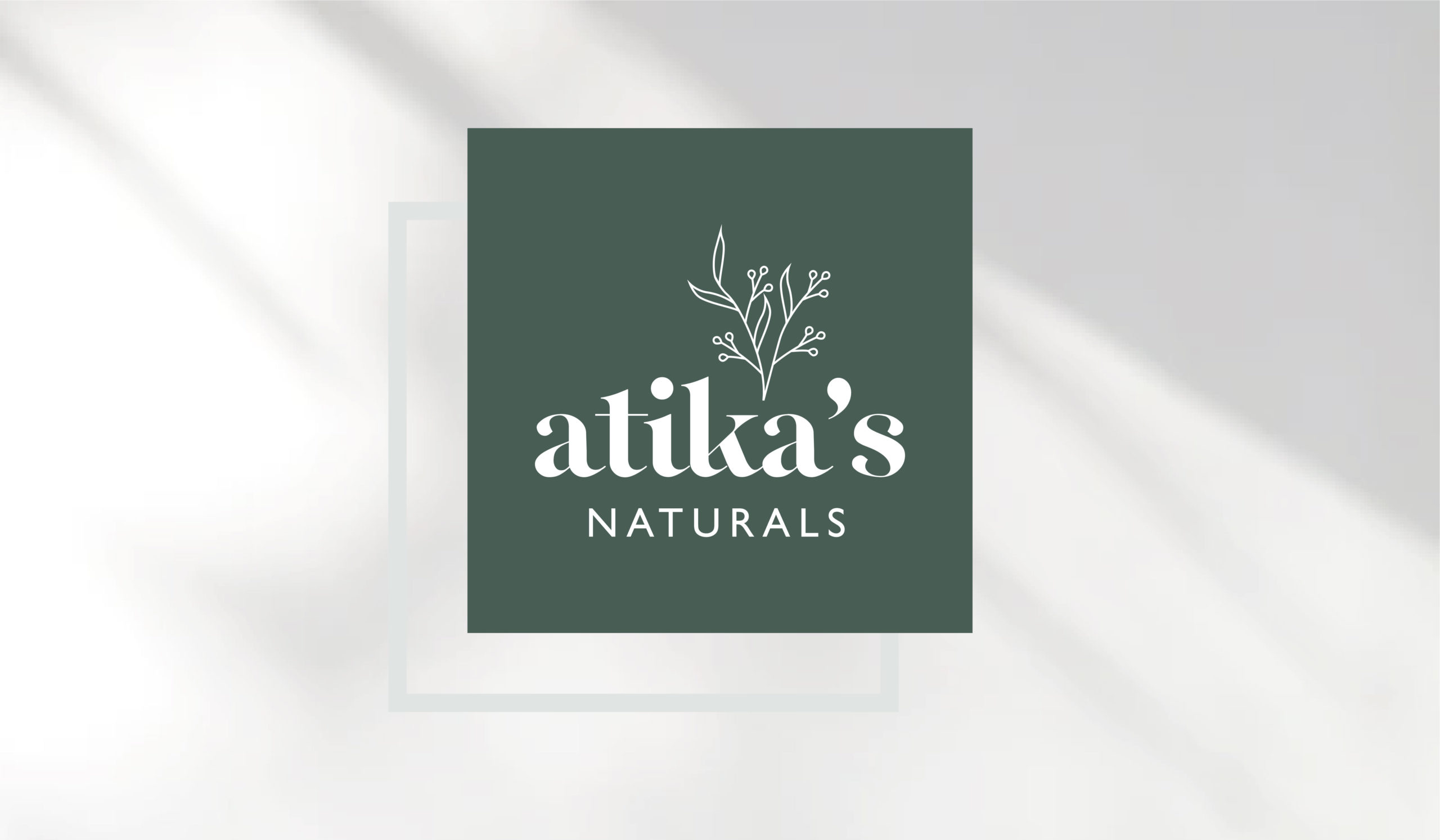 Atika's Naturals - logo design branding